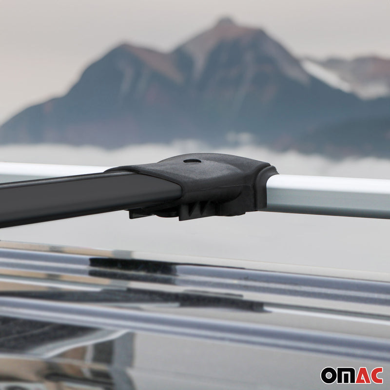Barre portatutto + barre portatutto SET per VW Amarok 2010-2020 alluminio nero 4 pezzi