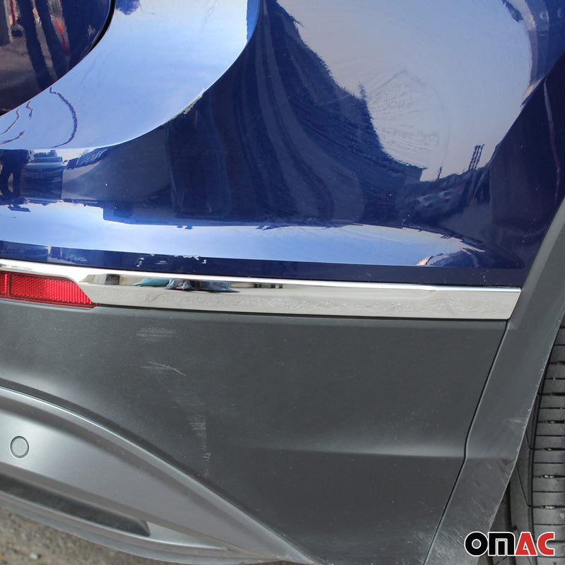 Fascia paraurti posteriore per VW Tiguan 2016-2020 in acciaio inox cromato, 3 pezzi