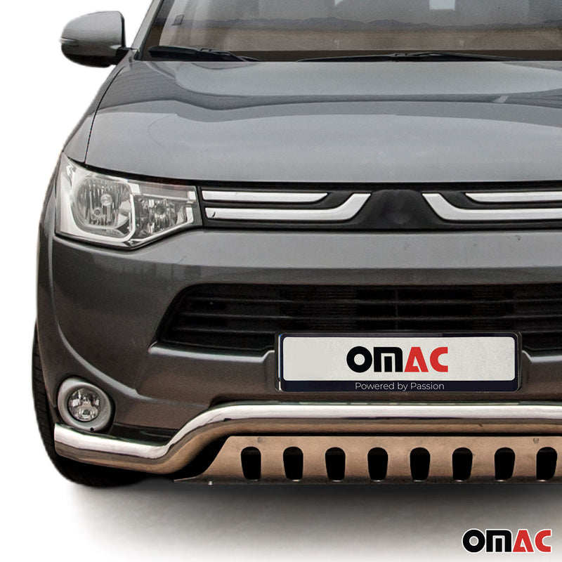 Barra di protezione anteriore per Mitsubishi Outlander 2012-2015 Grigio ABE 
