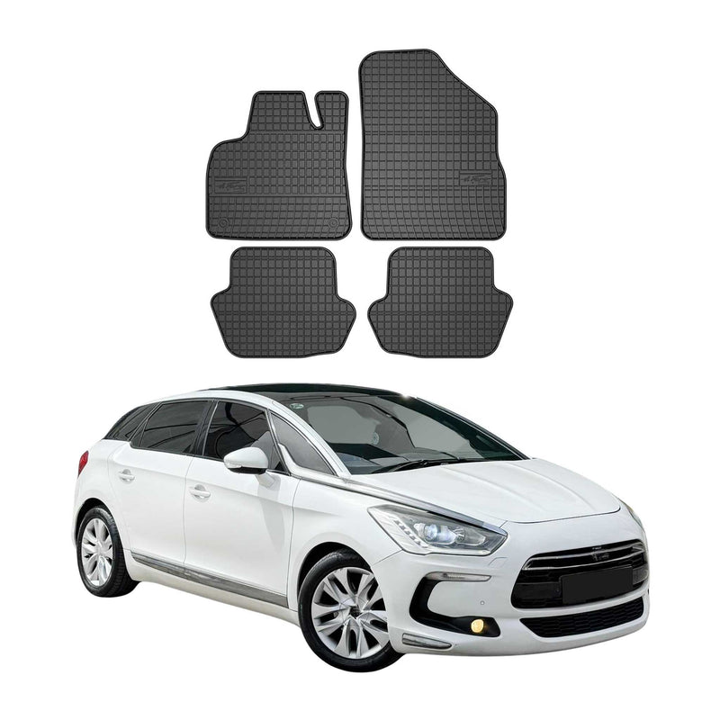 2011-2015 Citroen DS5 Fußmatten Gummi Schwarz 4 tlg