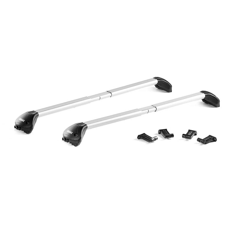 Barre portatutto da tetto per BMW Serie 5 Touring G31 2017-2025 alluminio argento 2 pezzi ABE