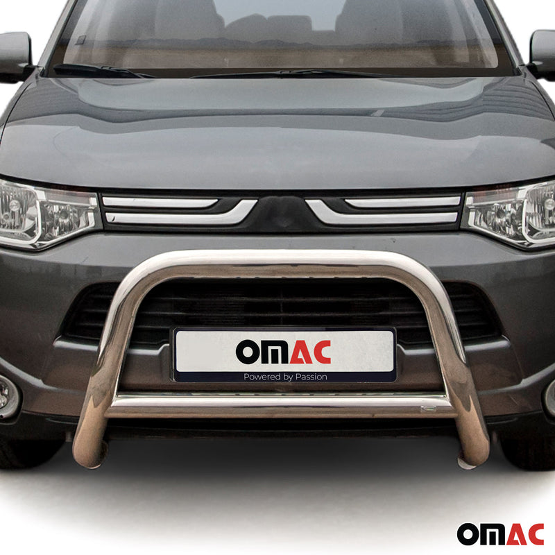 Protezione anteriore per Subaru Outlander 2012-2015 ABE acciaio argento 