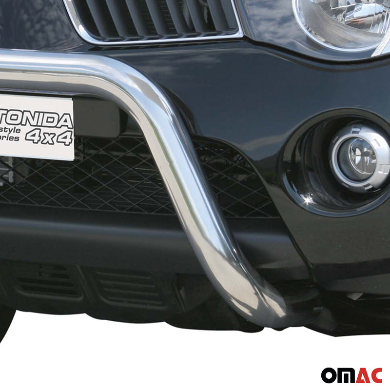 Protezione anteriore per Mitsubishi L200 2006-2009 ø76mm acciaio argento