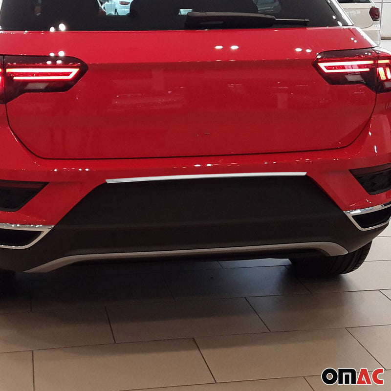 Modanatura per portellone posteriore per VW T-Roc 2017-2022 in acciaio inox cromato, 1 pezzo
