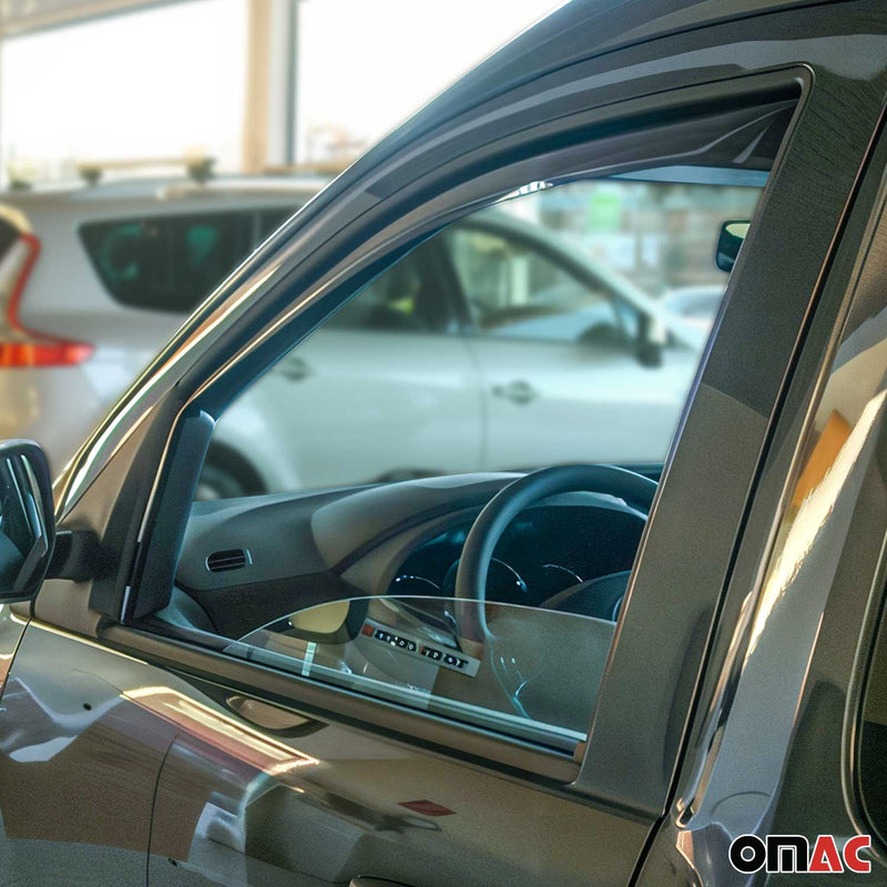 Deflettore antivento e antipioggia per Dacia Lodgy Dokker 2012-2022 acrilico scuro 2 pezzi