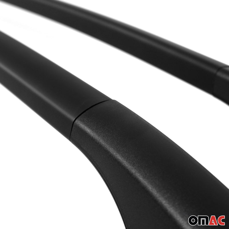 Barre portatutto in alluminio per Nissan Qashqai 2007-2014 Nero 2x