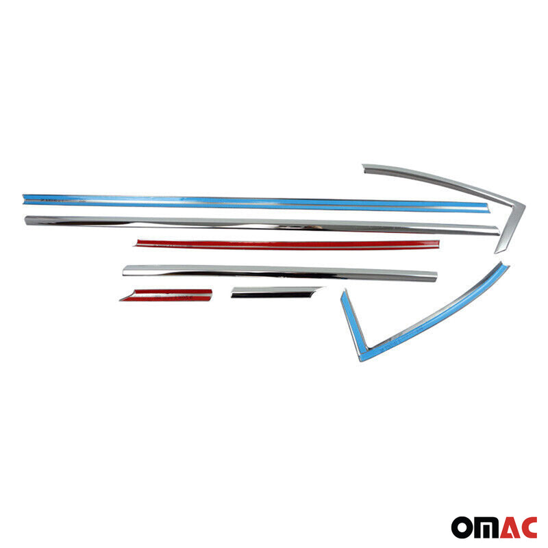 Listelli decorativi per finestrini per Opel Astra K 2015-2019 in acciaio inox cromato 8 pezzi