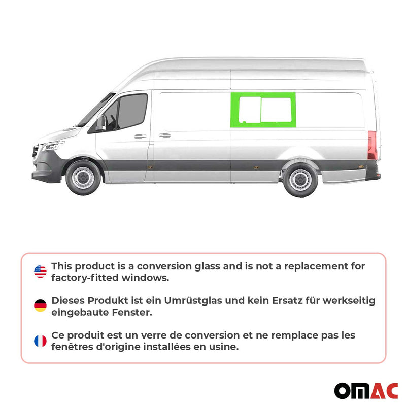 Schiebefenster Sicherheitsglas für VW Crafter 2006-2017 Links Schiebetür L3 L4