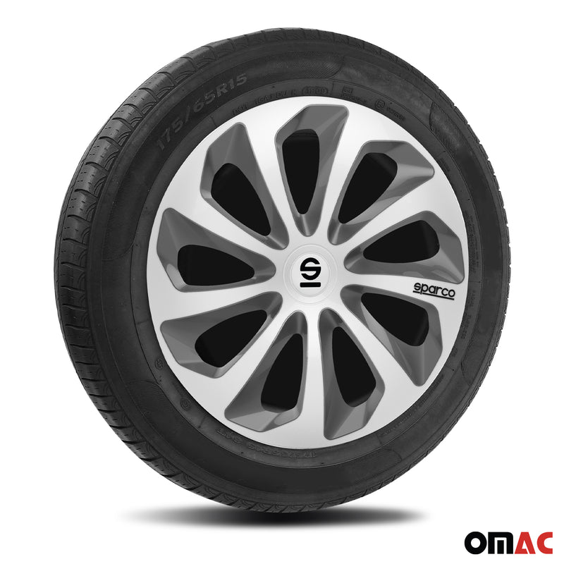 Coprimozzi Sparco 16 pollici Sicilia Grigio Argento 4 pezzi