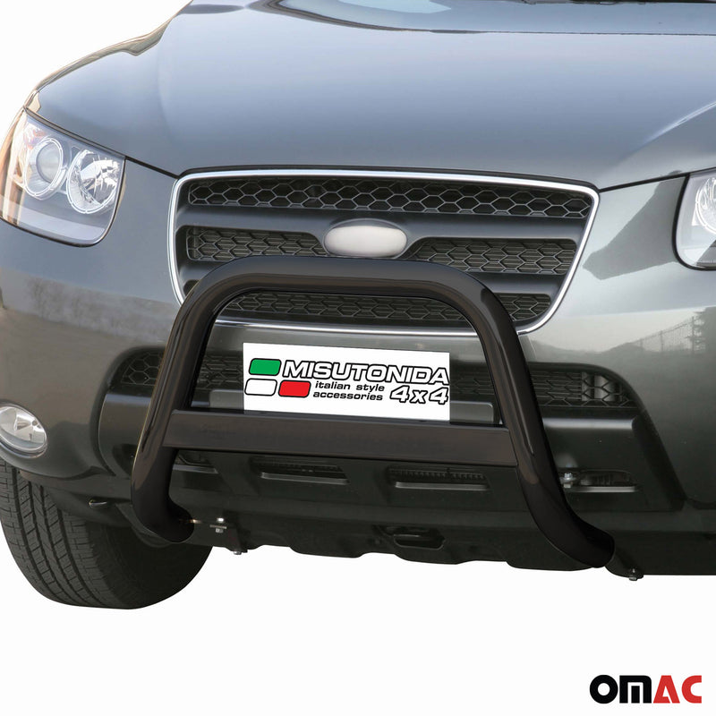 Protezione anteriore per Hyundai Santa Fe 2006-2009 ø63mm acciaio nero