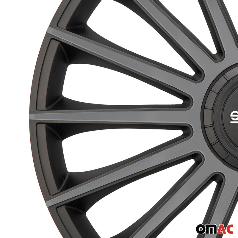 Coprimozzi Sparco 15 pollici Treviso Nero Grigio 4 pezzi