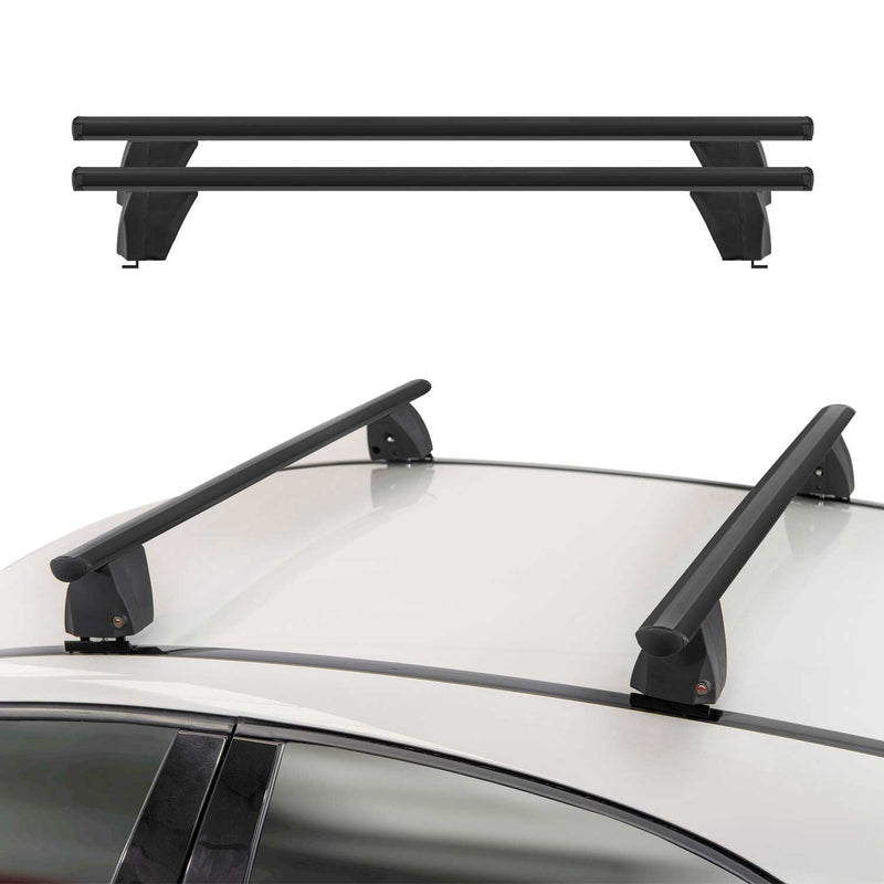 Menabo Dachträger für Mercedes B Klasse W246 2012-2018 ABE Aluminium Schwarz