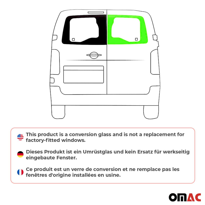 Portiera posteriore a battente per Opel Vivaro 2019-2024 L1 L2 L3 Posteriore Destra