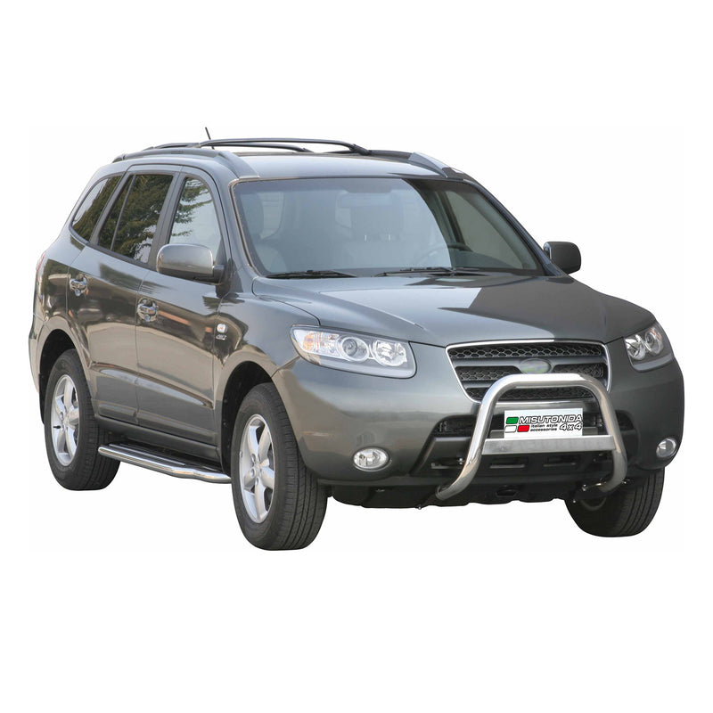 Protezione anteriore per Hyundai Santa Fe 2006-2009 ø63mm acciaio argento 