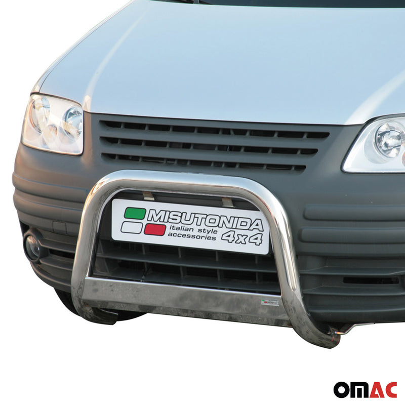 Protezione anteriore per VW Caddy 2004-2015 ø63mm acciaio argento 
