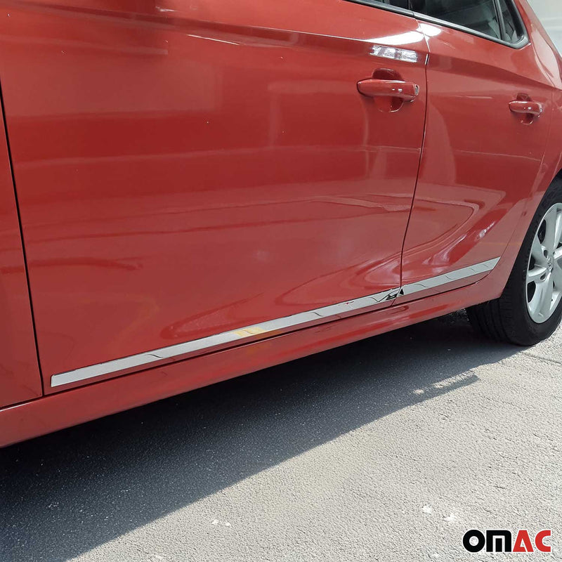 Striscia di protezione per portiera laterale, strisce per portiera, strisce di protezione per Opel Corsa F 2019-2025 cromate 4x
