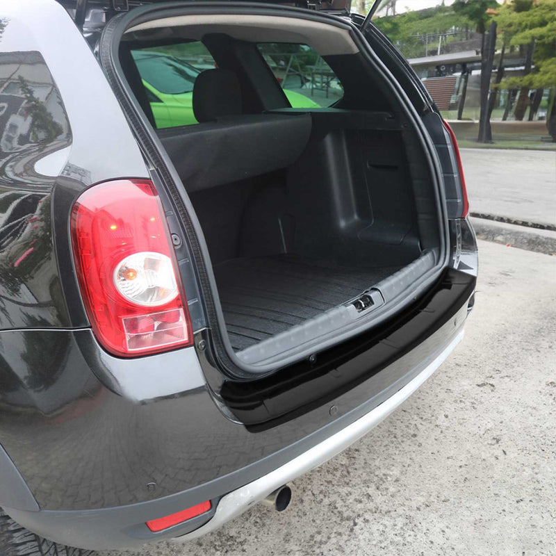 Protezione paraurti per soglia di carico per Dacia Duster 2010-2017 Acrilico Nero 1 pz