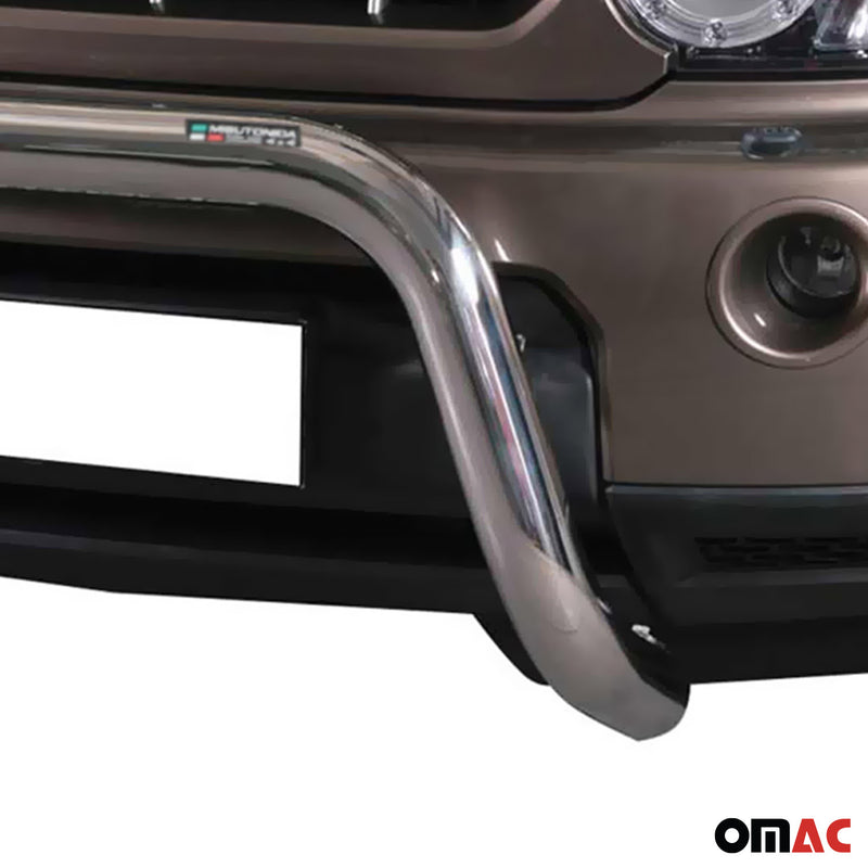 Barra di protezione anteriore per Land Rover Discovery 4 2009-2016 ø76 grigio acciaio