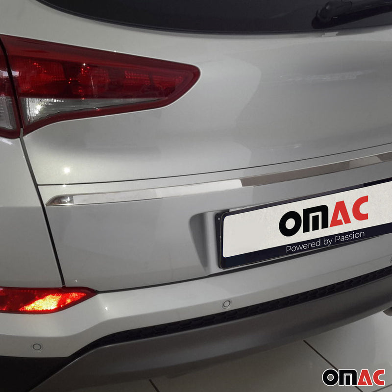 Modanatura decorativa per bagagliaio posteriore Hyundai Tucson 2015-2018 in acciaio inox cromato