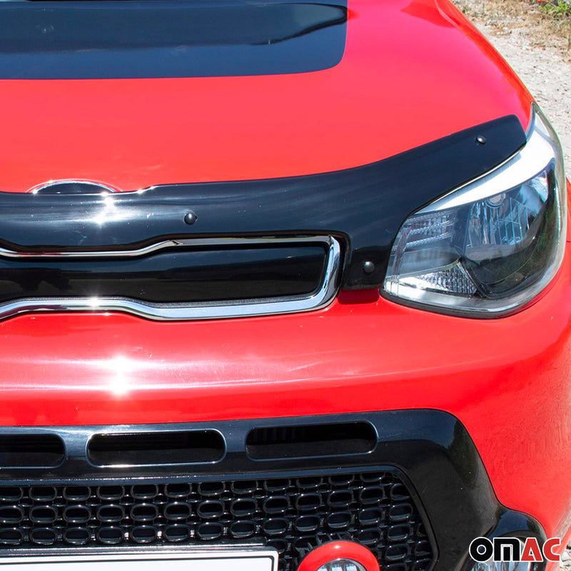 Deflettore cofano protezione insetti e pietre per Kia Soul 2014-2019 scuro 