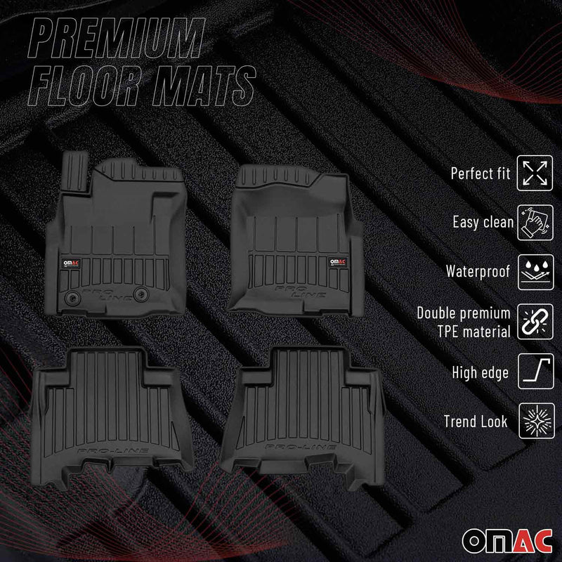 Tappetini in TPE neri per Toyota Land Cruiser Prado J150 2009-2023, 4 pezzi