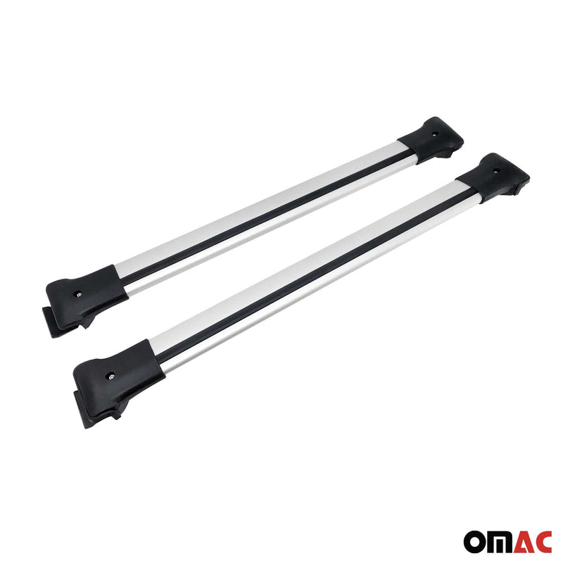 Portapacchi da tetto per Dacia Duster 2013-2018, portapacchi in alluminio argento
