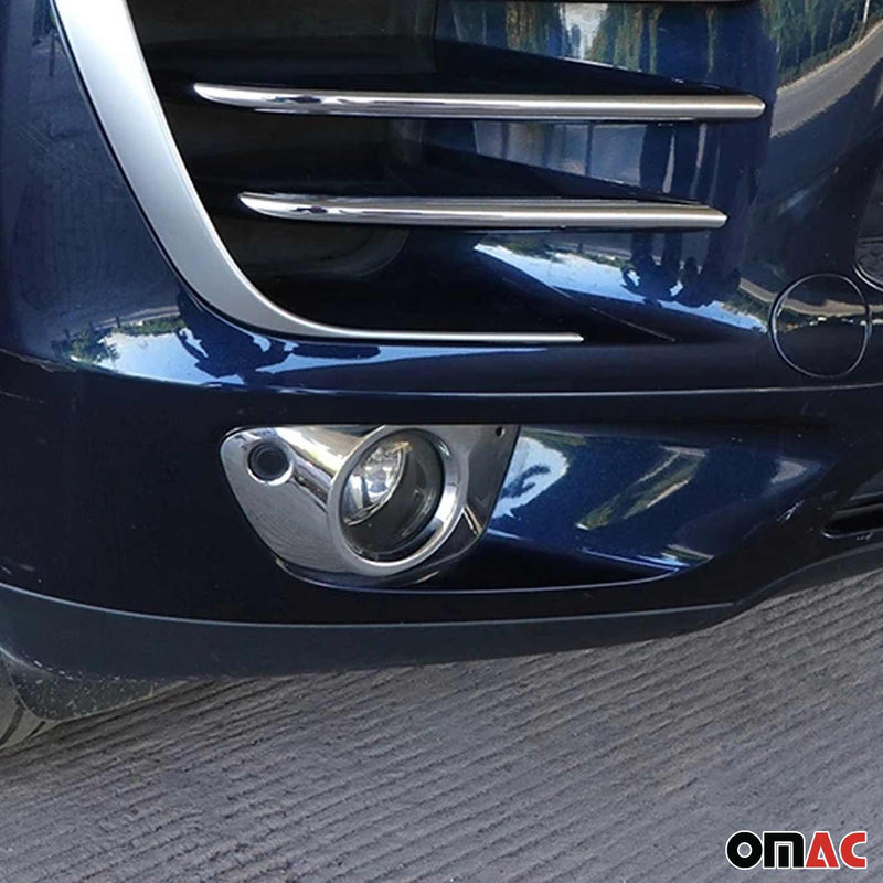 Cornice fendinebbia per Porsche Macan 2014-2018 ABS cromato 2x