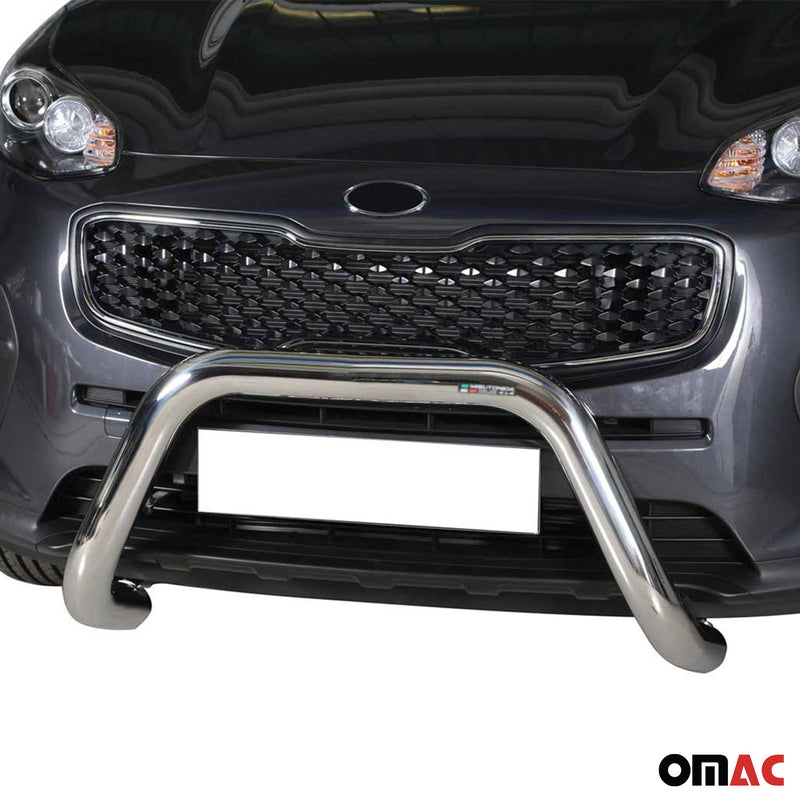 Protezione anteriore per Kia Sportage 2016-2018 ø76mm acciaio argento
