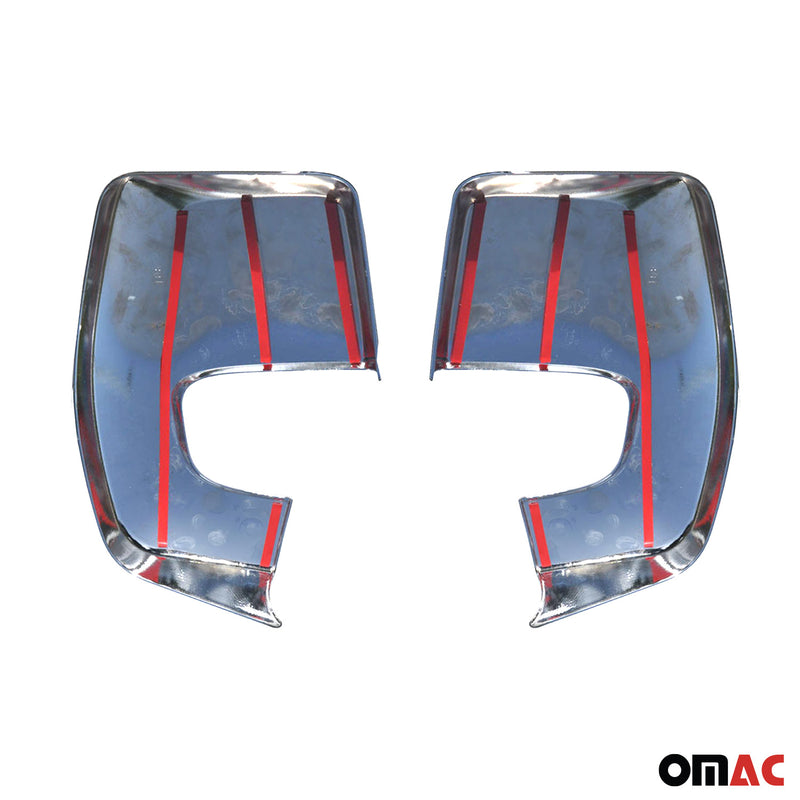 Calotte specchietti retrovisori per Ford Transit Custom 2012-2024 ABS cromato
