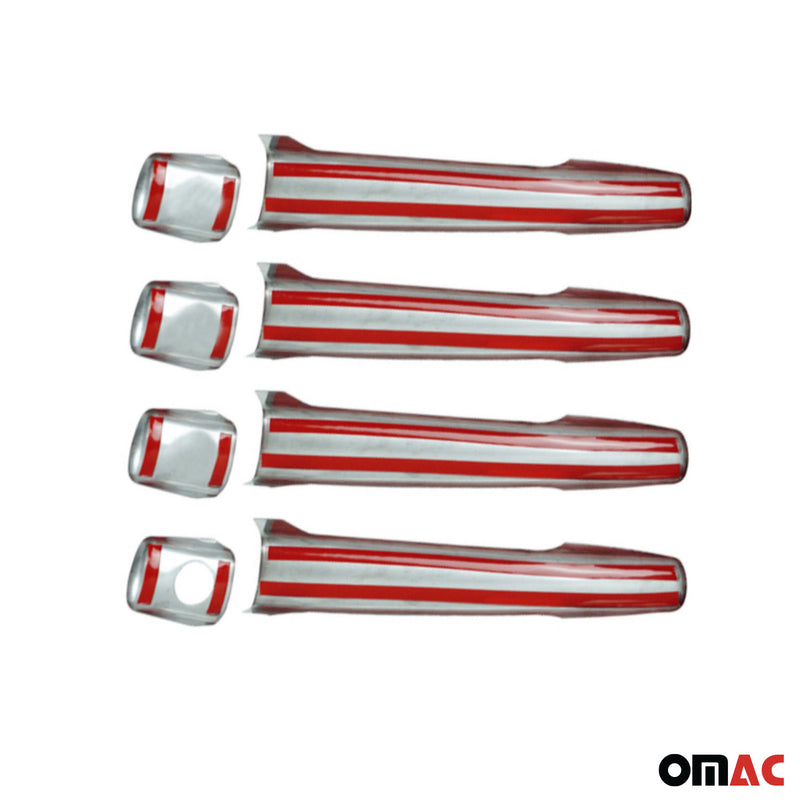 Copri maniglia porta, copri maniglia porta per Citroen C3 2009-2016 in acciaio inox argento 8 pezzi 