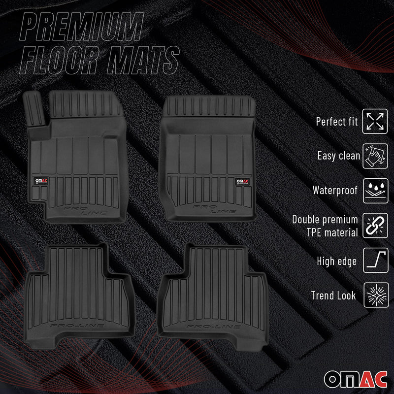 Tappetini Suzuki Grand Vitara 2005-2014 in TPE nero, 4 pezzi