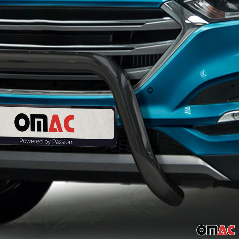 Protezione anteriore per Hyundai Tucson 2015-2020 con ABE acciaio nero 