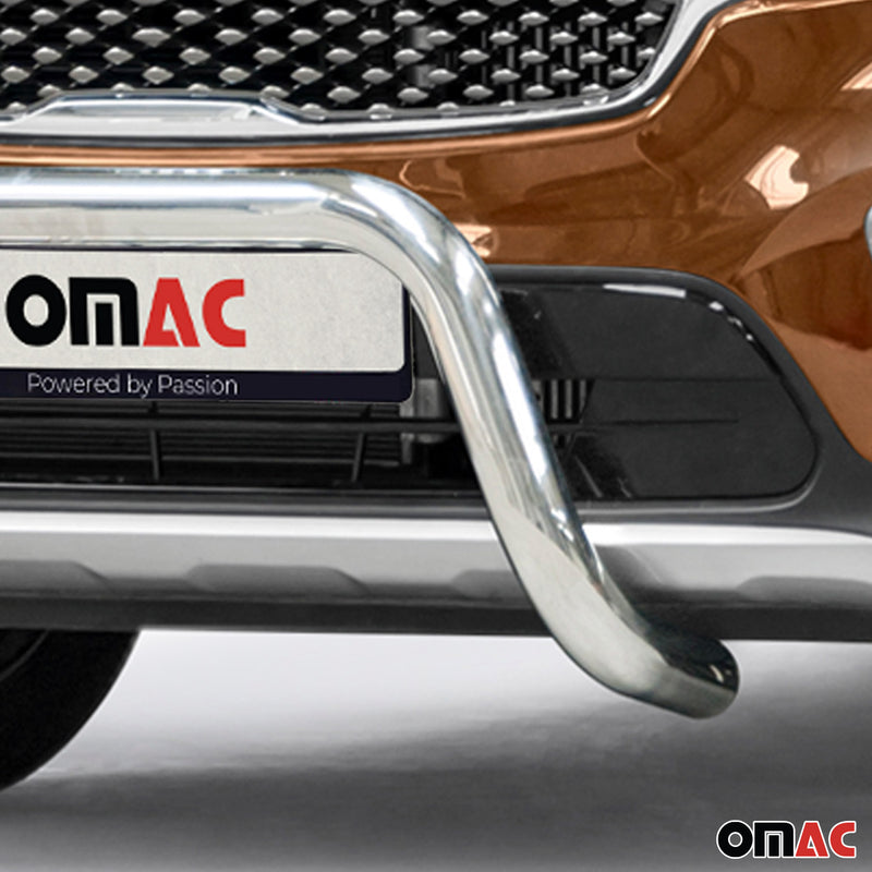 Protezione anteriore per Kia Sorento 2015-2018 con bull bar ABE argento 