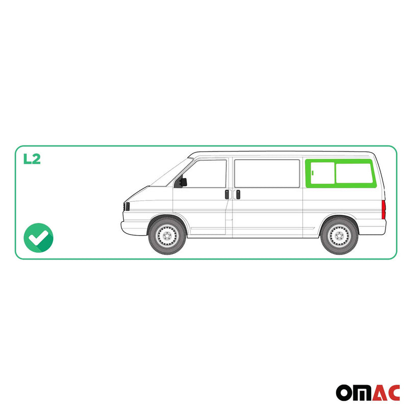 Finestrino laterale scorrevole per VW T4 Transporter 1990-2003 Posteriore Sinistro L2