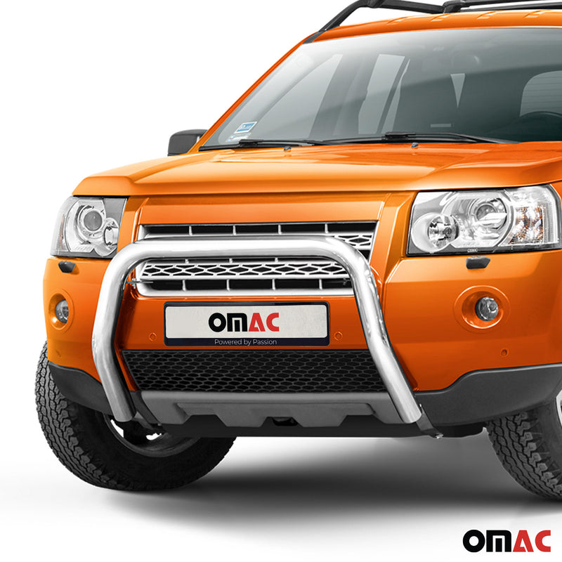 Protezione anteriore per Land Rover Freelander 2006-2014 ABE acciaio argento