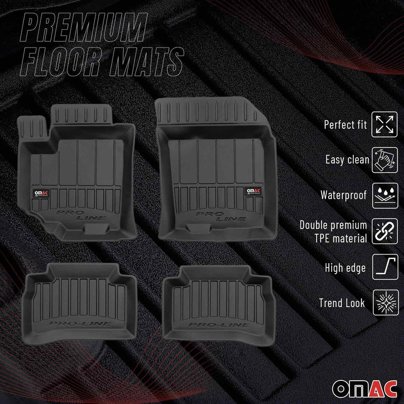 Tappetini Suzuki Vitara 2015-2024 TPE Nero 4 pezzi