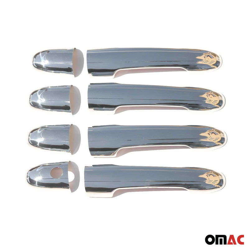 Copri maniglie per Mercedes Vito W639 2003-2014 4 porte 1 foro 8 pezzi in acciaio inox opaco 