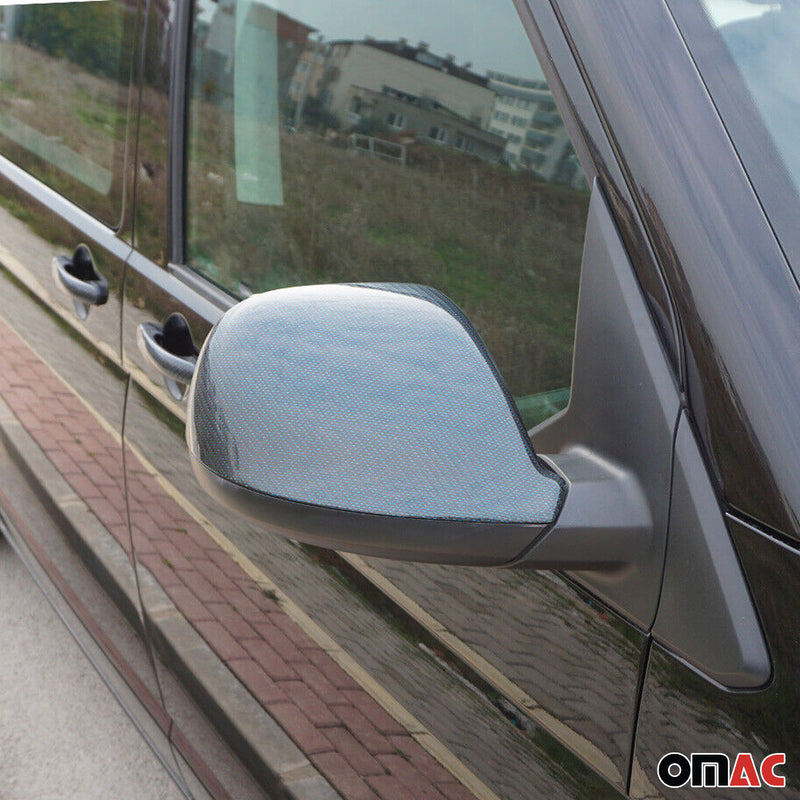 Copertura specchietto per VW T5 T6 Transporter Multivan Amarok Carbon Blue