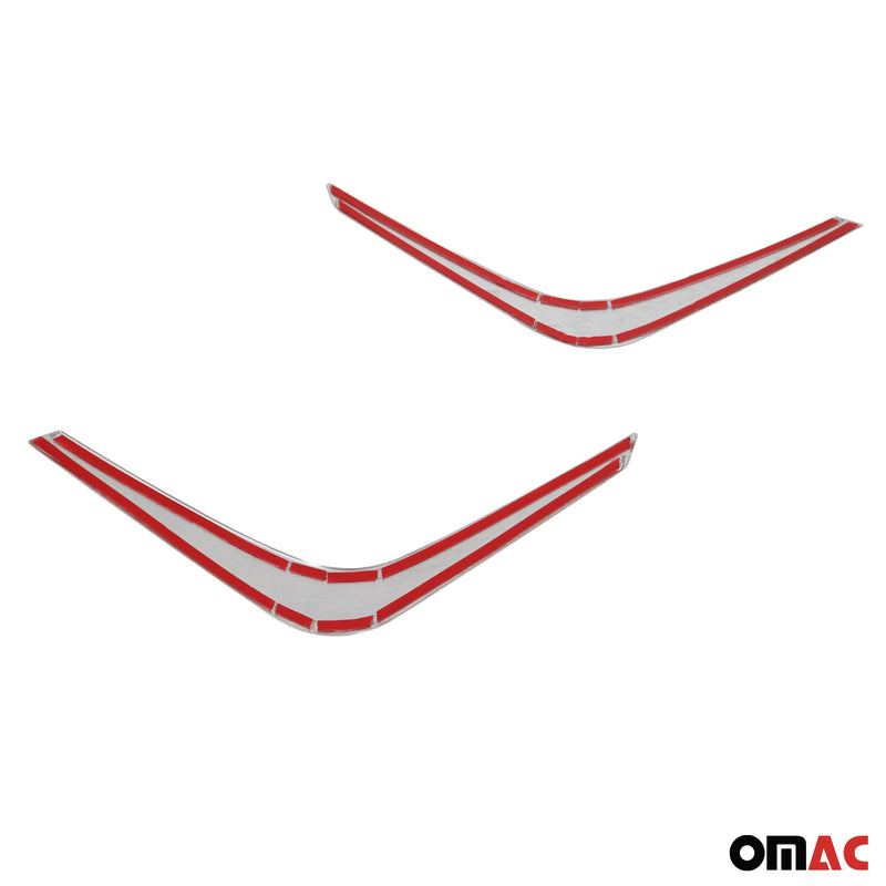 Cornice per fendinebbia per Nissan Juke 2021-2025 in acciaio inox argento 2x