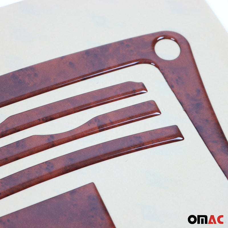 Decorazione interna abitacolo per VW Golf 1997-2003 effetto radica 21 pezzi