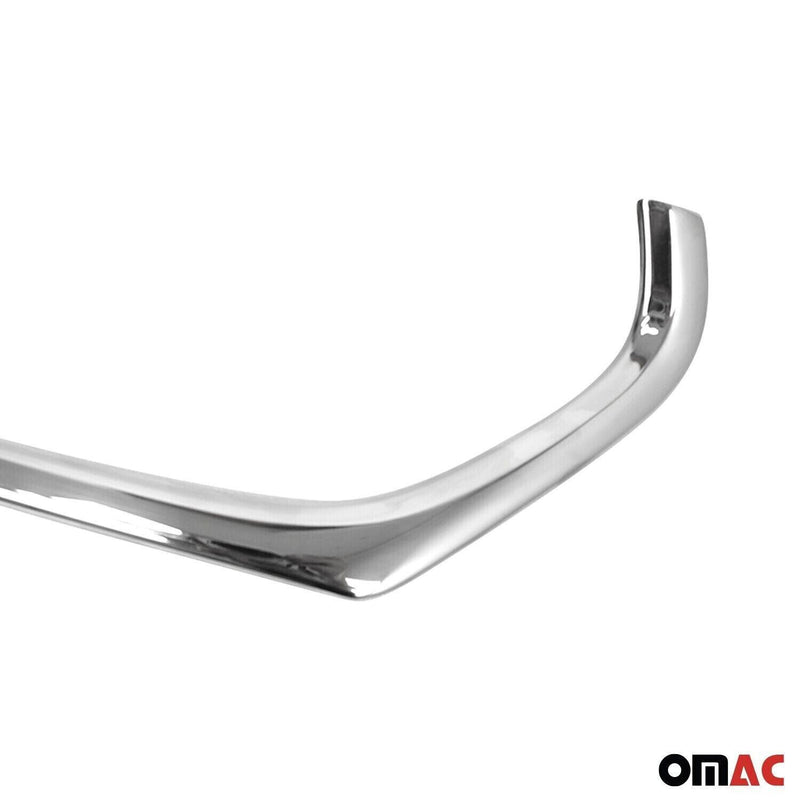 Cornice per fendinebbia per Opel Corsa 2015-2019 in acciaio inox argento 2x