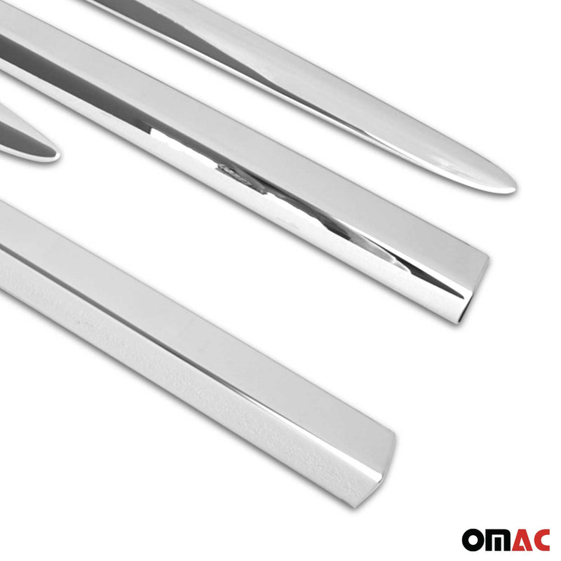 Striscia laterale per porta, strisce di protezione per porta per Fiat 500X 2015-2025 in acciaio inox 4x 
