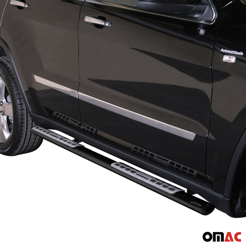 Minigonne laterali in acciaio per Jeep Grand Cherokee 2010-2013 Nero