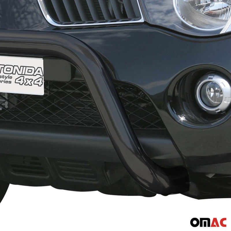 Protezione anteriore per Mitsubishi L200 2006-2009 ø76mm acciaio nero
