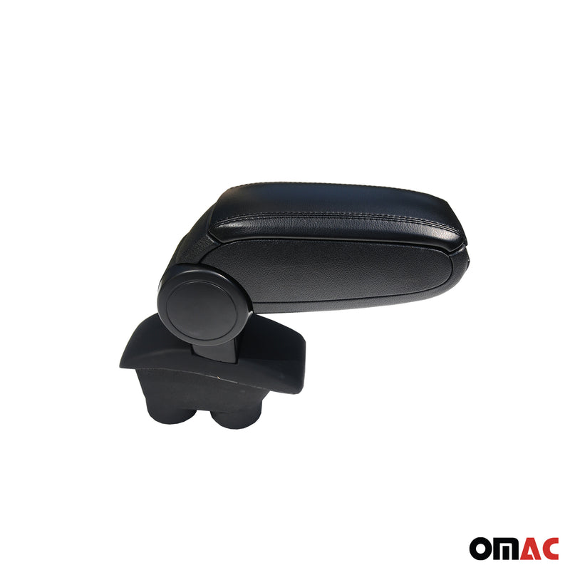 Mittelarmlehne Armlehne Mittelkonsole für Peugeot 208 2012-2019 PU-Leder Schwarz