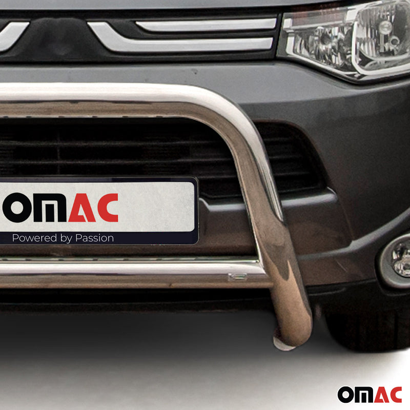 Protezione anteriore per Subaru Outlander 2012-2015 ABE acciaio argento 