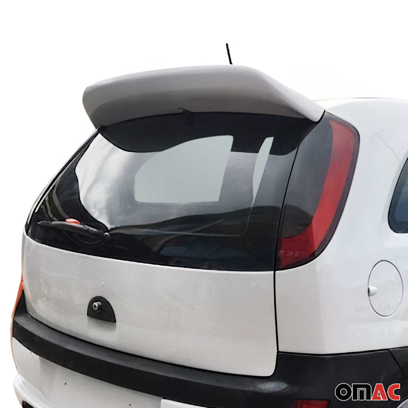 Spoiler posteriore, spoiler sul tetto, labbro posteriore per Opel Corsa C 2000-2006 hatchback rivestito