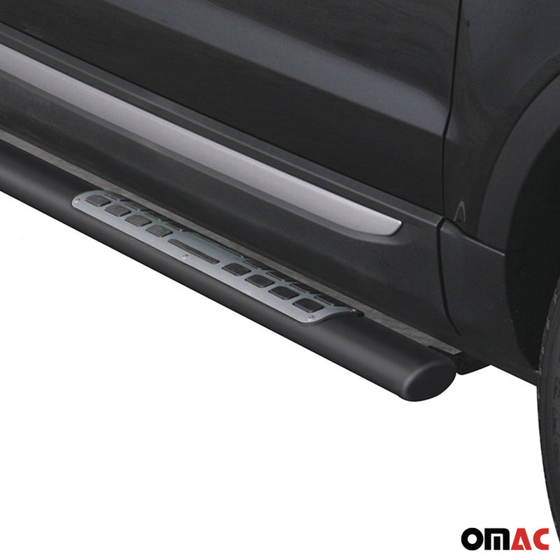 Minigonne laterali in acciaio per Range Rover Evoque 2011-2015 Nero