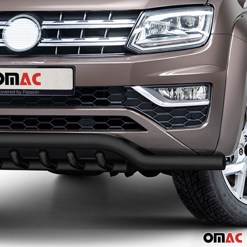 Barra di protezione anteriore per VW Amarok 2016-2021 con ABE acciaio nero 