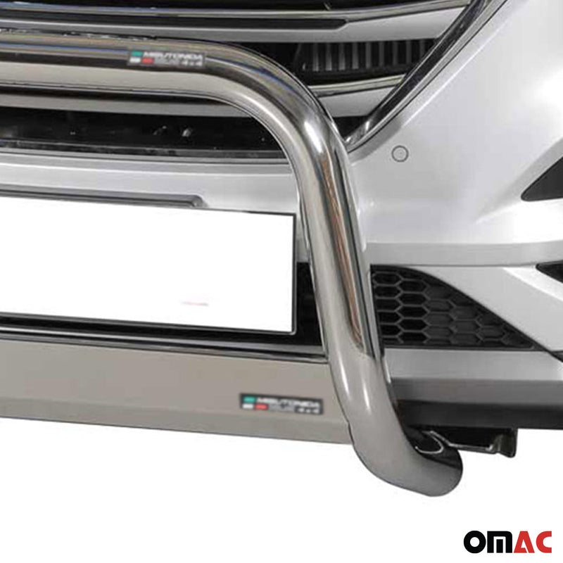 Barra di protezione anteriore per Hyundai Tucson 2015-2018 ø63mm acciaio argento 